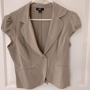BCX Large Tan/Brown small coat jacket.